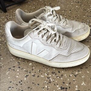 Veja Cream Sneakers with Classic Athletic Silhouette